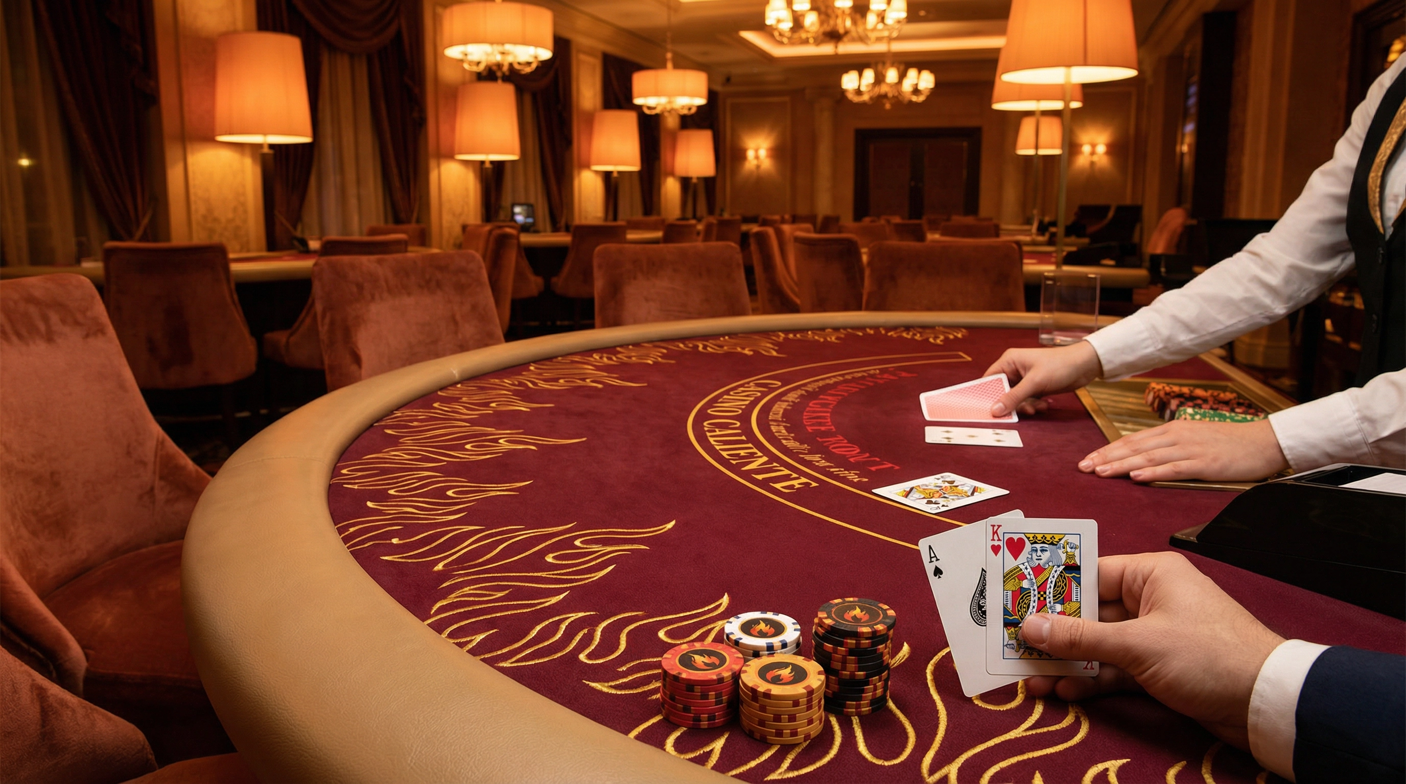 mesa de dulces de casino
